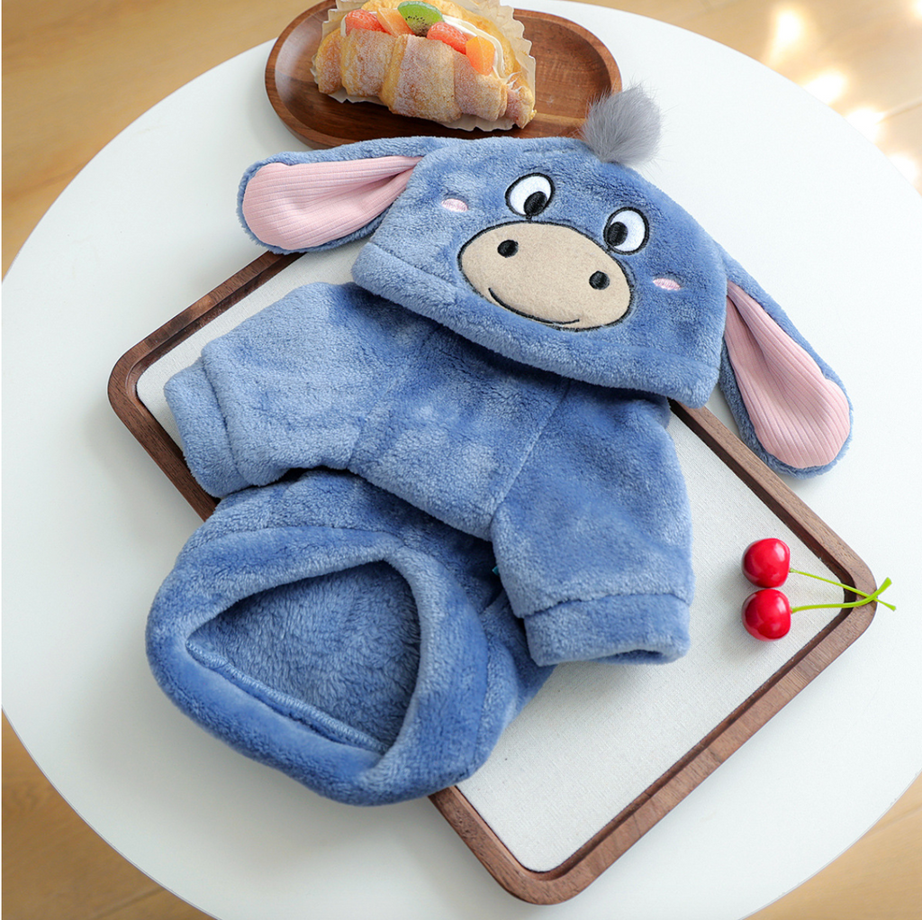 CozyCore Critter Series Dog Hoodie Donkey