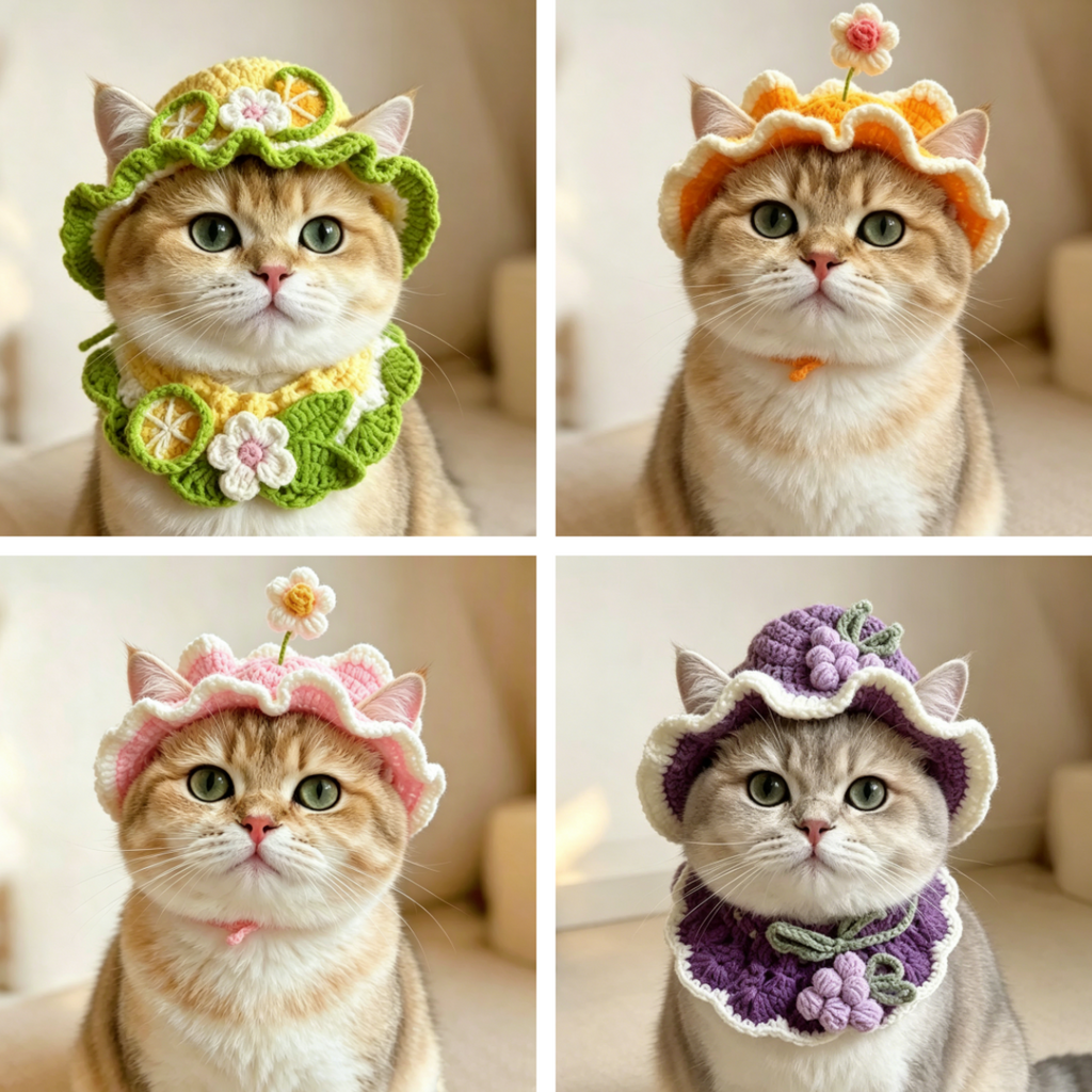 CozyCore Garden Knit Collar Series