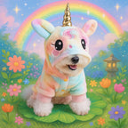CozyCore Critter Series Dog Hoodie Unicorn